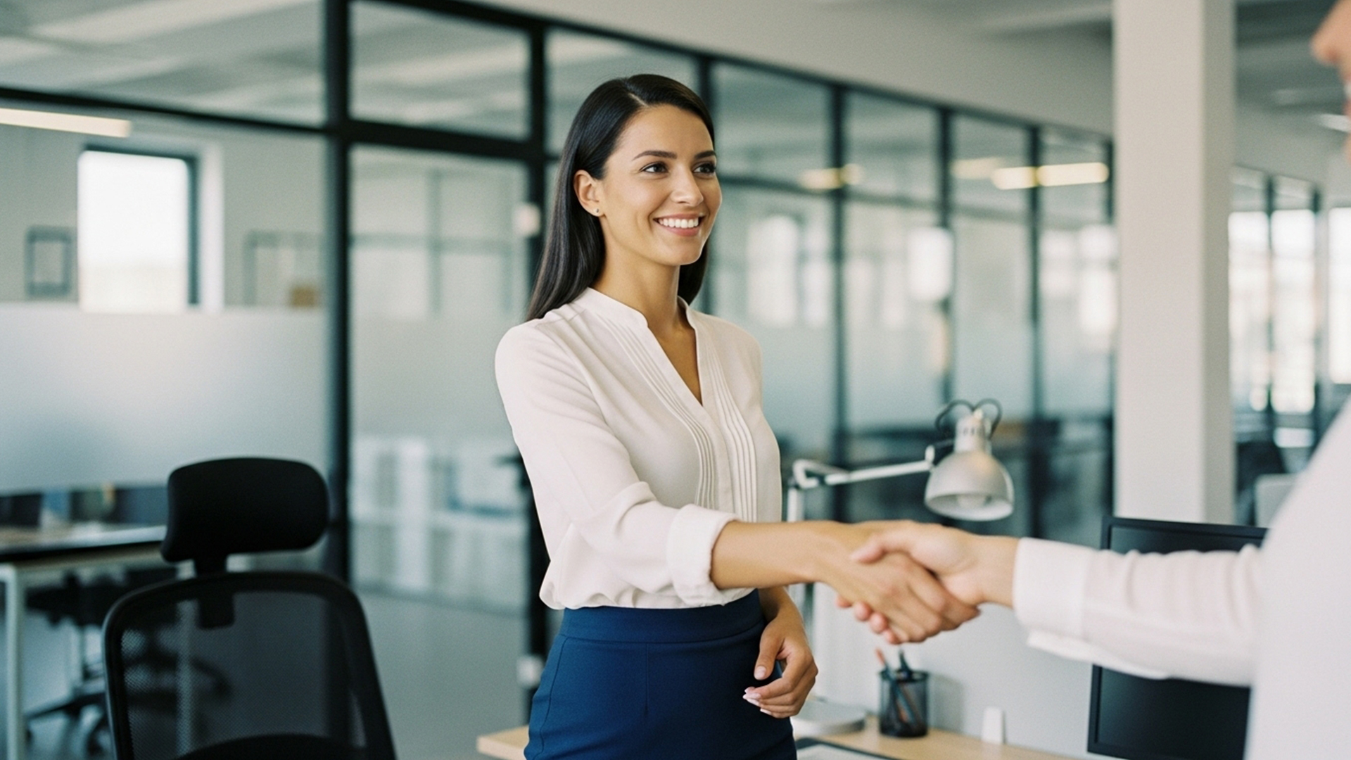 Hostel owner collaborating with a guest